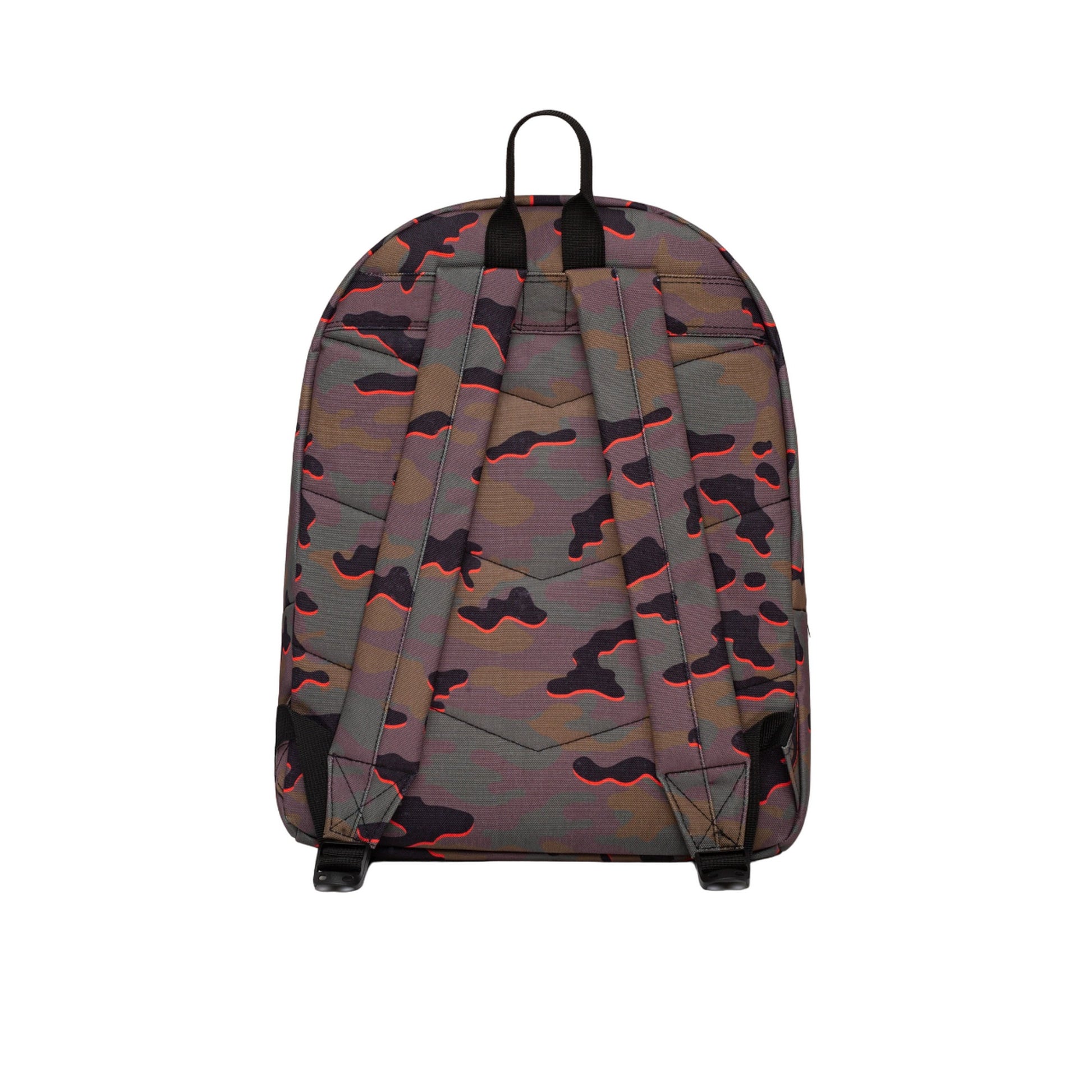 Orange-Black - Back - Hype Camouflage Backpack & Pencil Case
