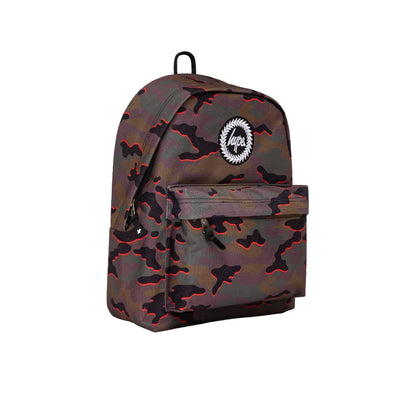Orange-Black - Side - Hype Camouflage Backpack & Pencil Case
