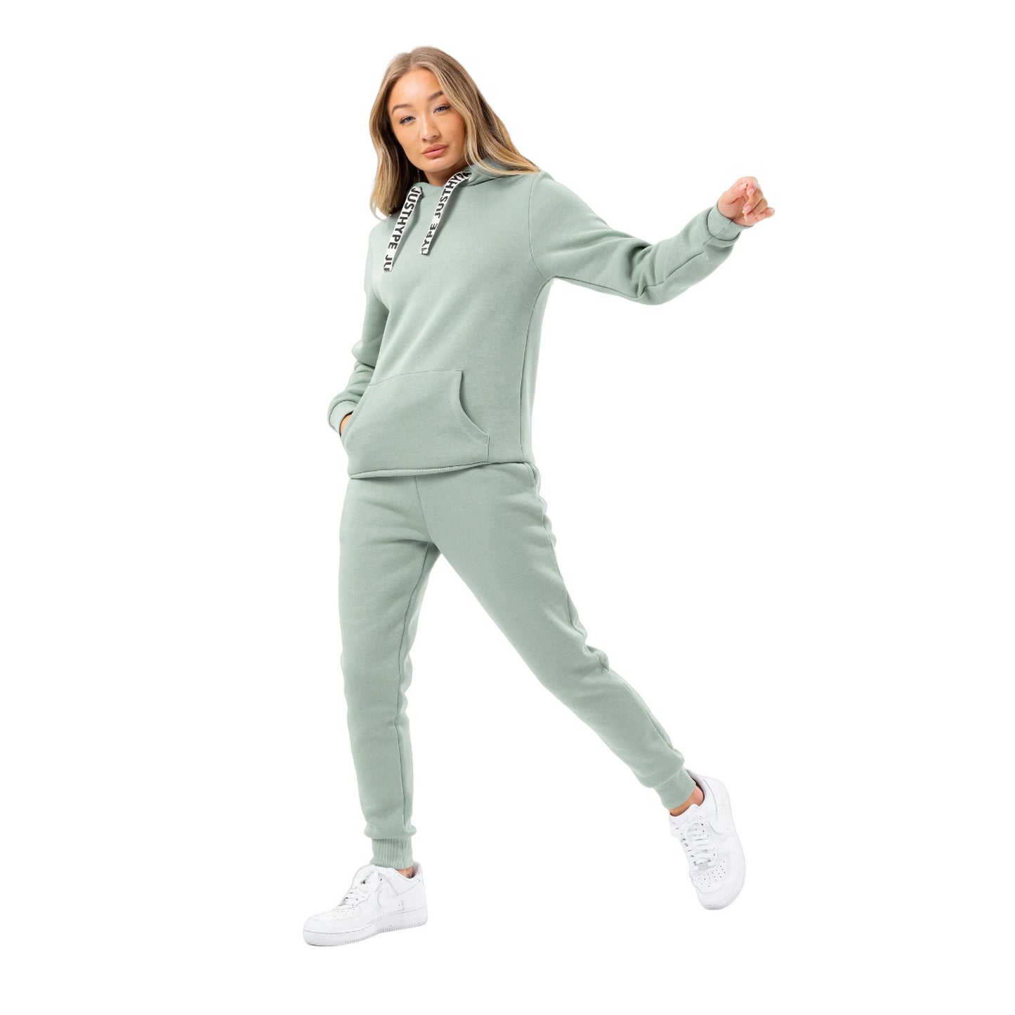 Seafoam - Lifestyle - Hype Womens-Ladies Branded Drawcord Pullover Hoodie