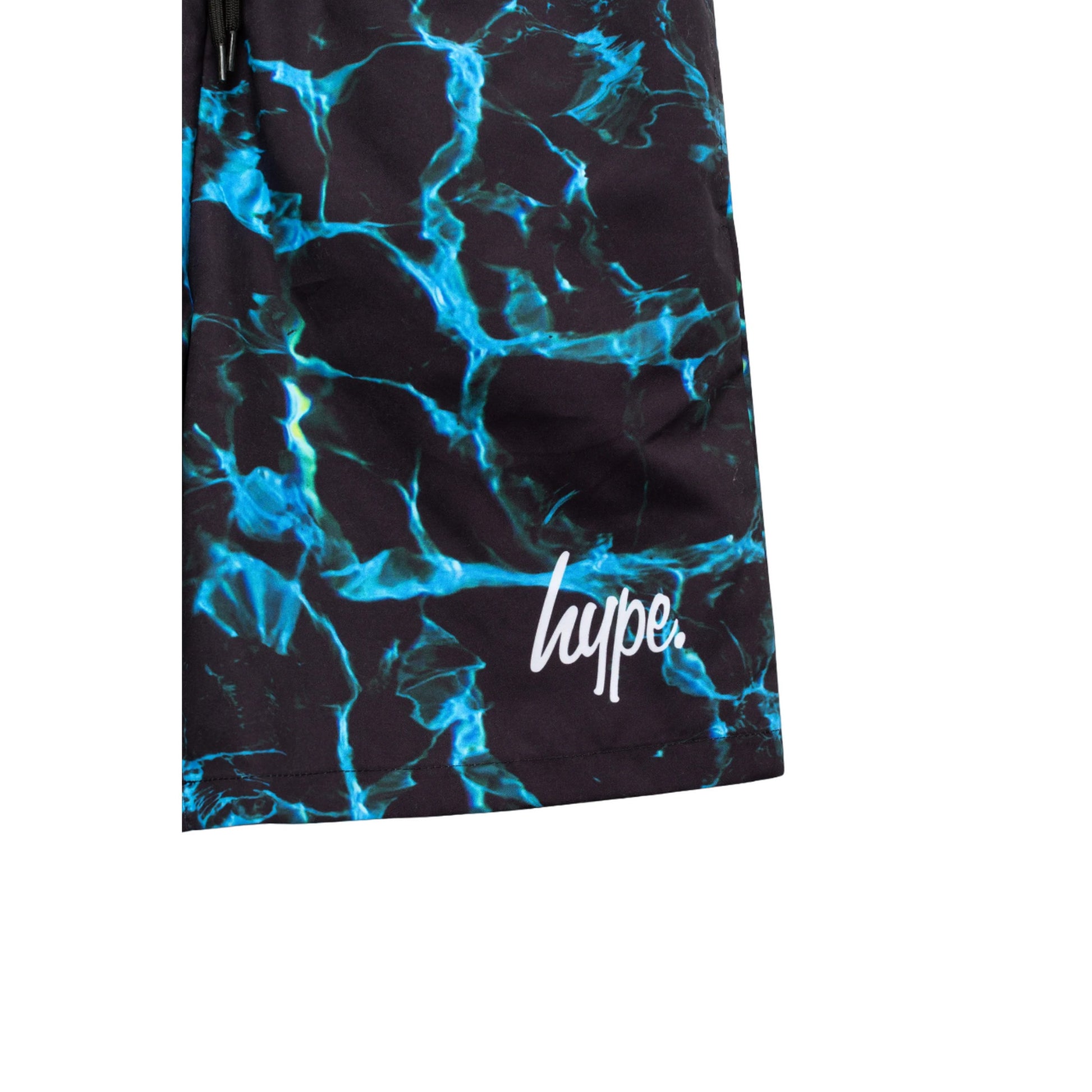 Black-Blue - Side - Hype Boys X-Ray Pool Swim Shorts