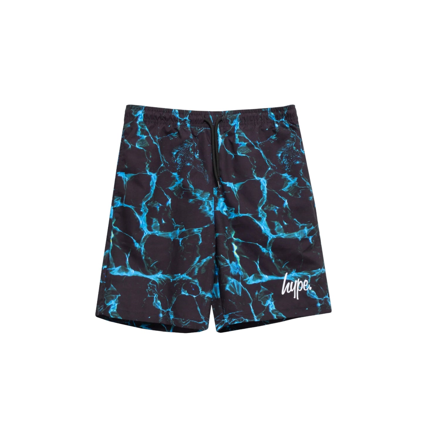 Black-Blue - Front - Hype Boys X-Ray Pool Swim Shorts
