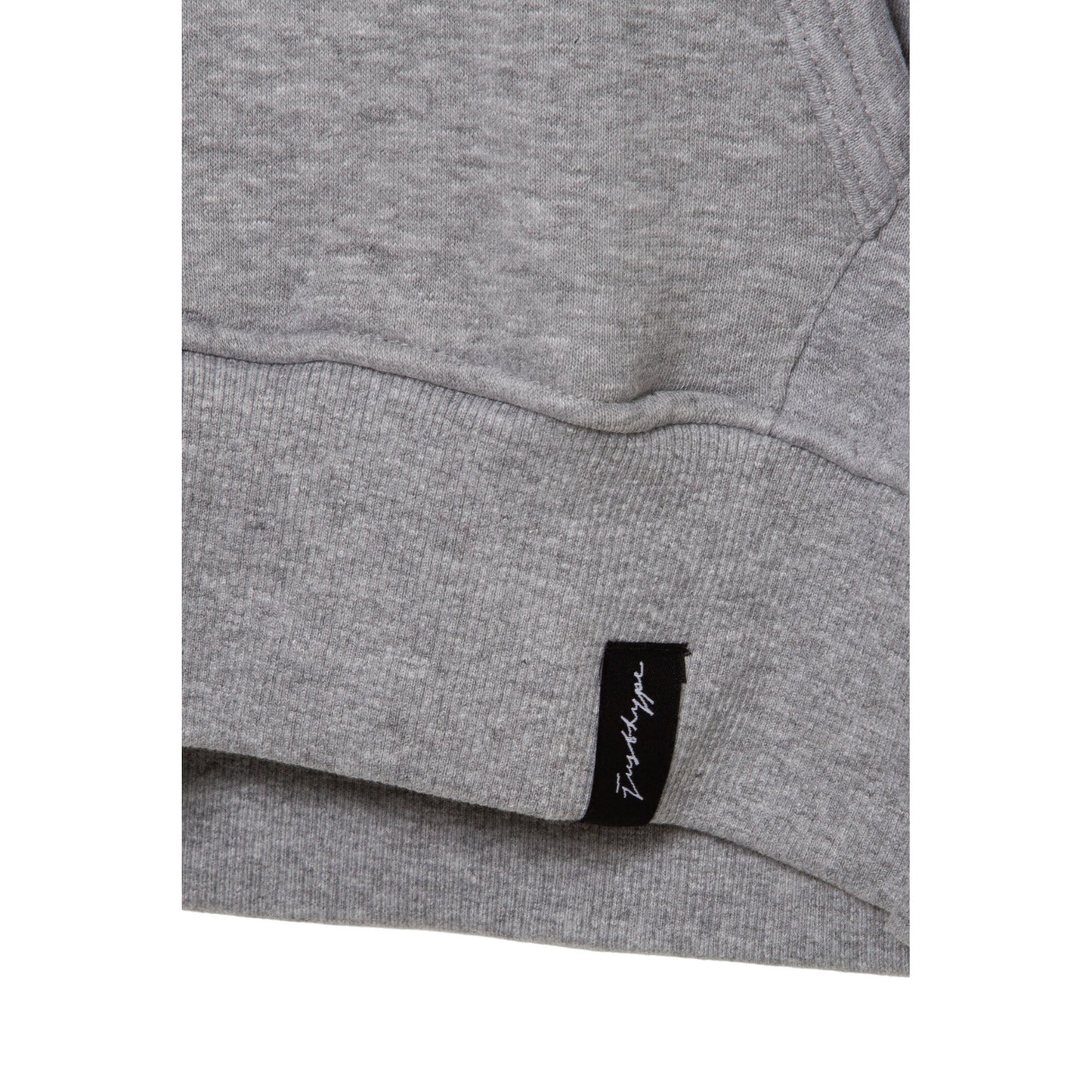 Grey Marl - Side - Hype Unisex Adult Plain Hoodie