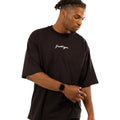 Black - Side - Hype Mens Scribble Oversized T-Shirt