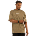 Khaki Brown - Front - Hype Mens Scribble Oversized T-Shirt