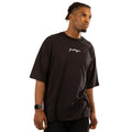 Black - Front - Hype Mens Scribble Oversized T-Shirt