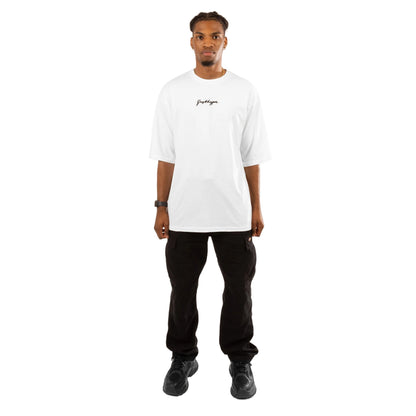 White - Lifestyle - Hype Mens Scribble Oversized T-Shirt