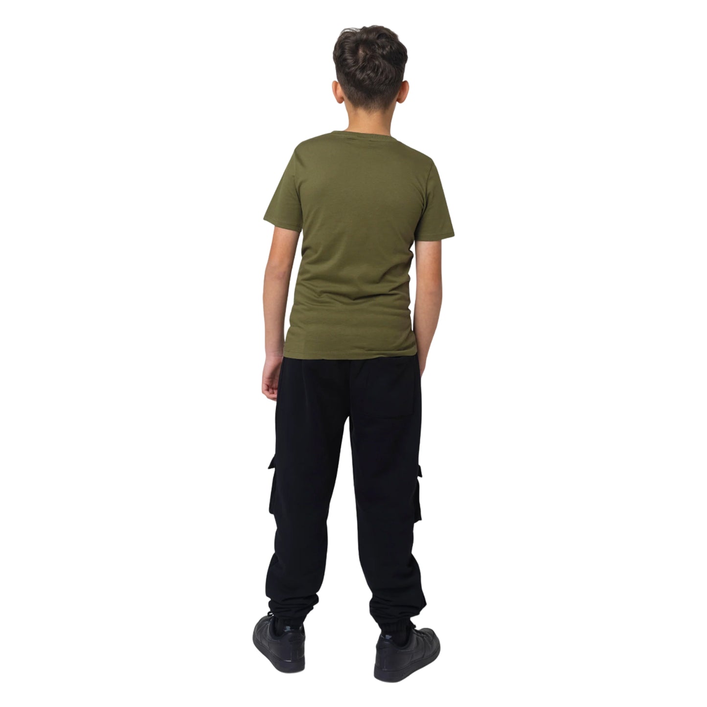 Khaki Green-Black - Back - Hype Boys Camo T-Shirt (Pack of 2)
