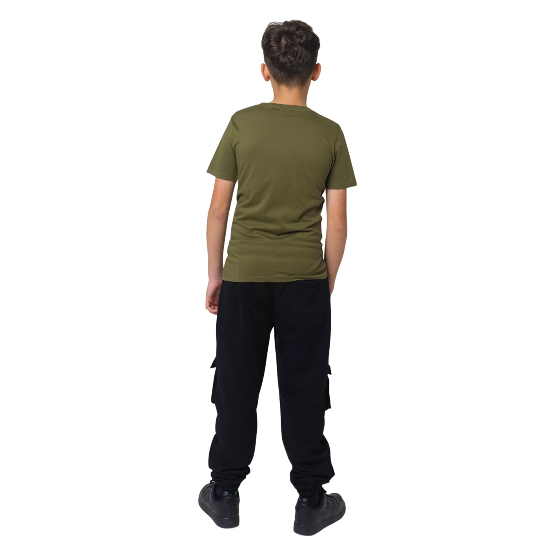Khaki Green-Black - Back - Hype Boys Camo T-Shirt (Pack of 2)