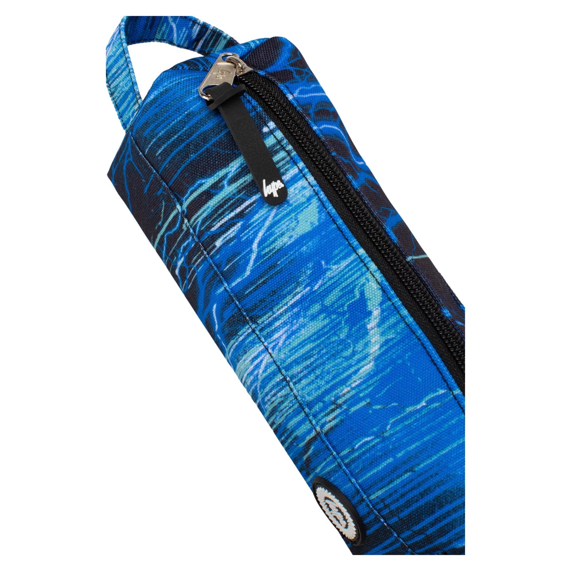 Blue-Black - Side - Hype Storm Drips Pencil Case