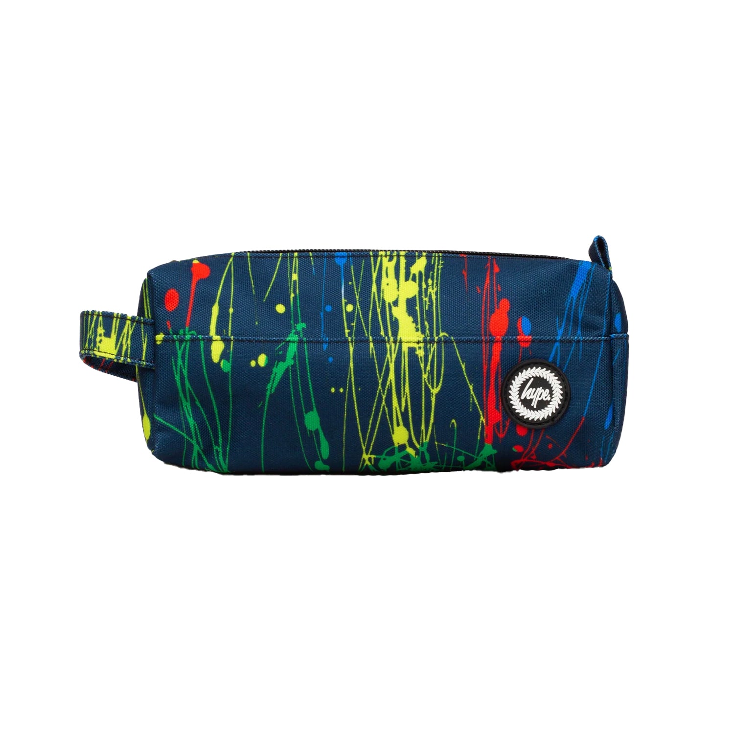 Navy - Front - Hype Primary Paint Splatter Pencil Case