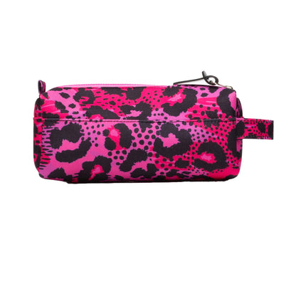 Pink-Black - Back - Hype Leopard Print Pencil Case