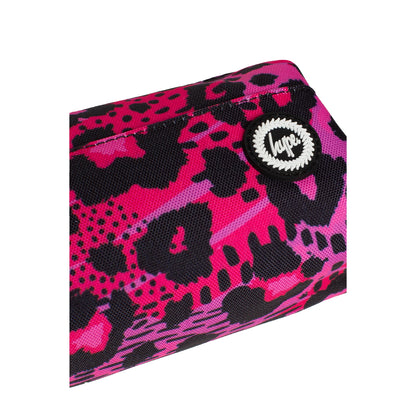 Pink-Black - Lifestyle - Hype Leopard Print Pencil Case