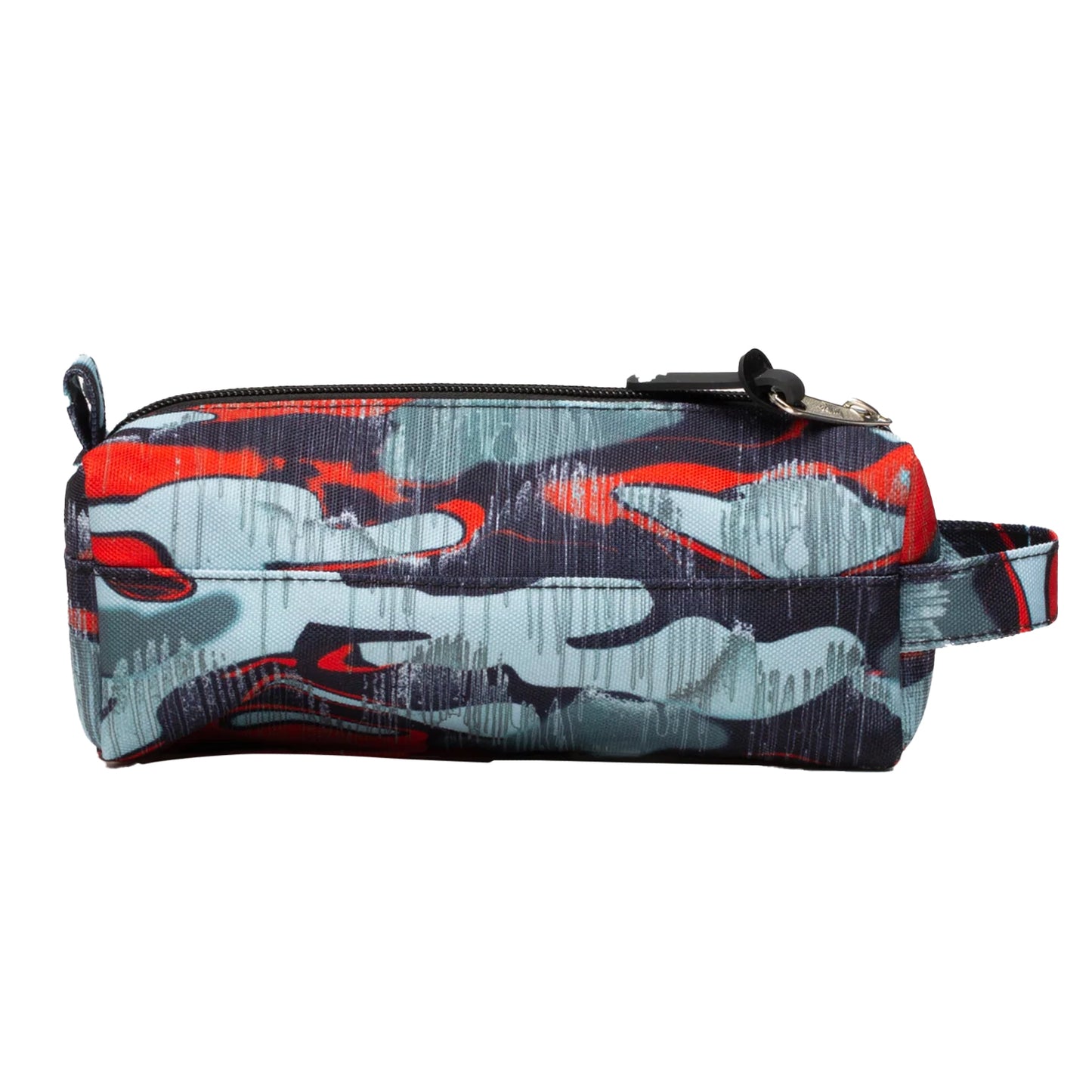 Red-Black-Grey - Back - Hype Outline Drips Pencil Case
