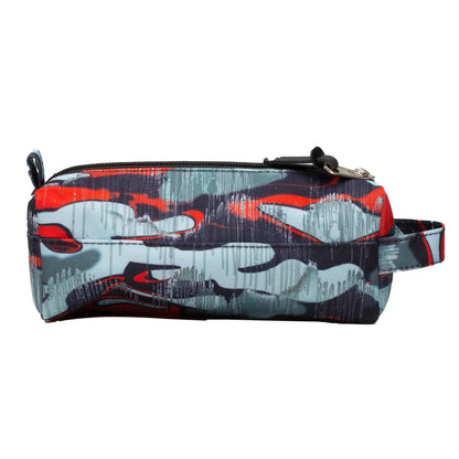 Red-Black-Grey - Back - Hype Outline Drips Pencil Case