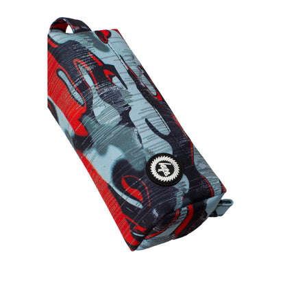 Red-Black-Grey - Side - Hype Outline Drips Pencil Case