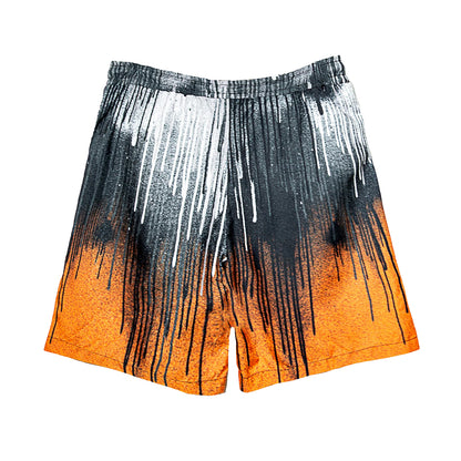 Orange-Multicoloured - Back - Hype Boys Drips Swim Shorts