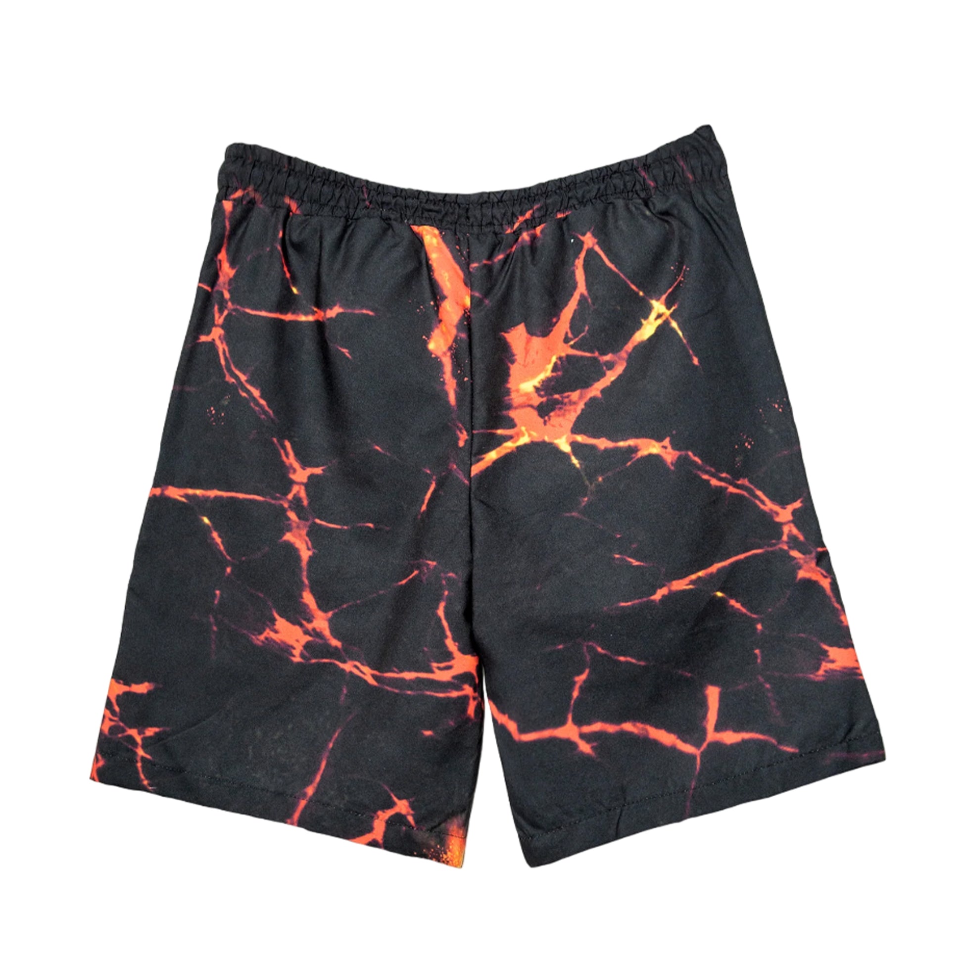 Black-Orange - Back - Hype Boys Lava Swim Shorts