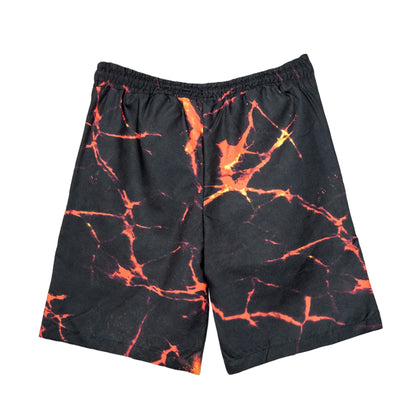 Black-Orange - Back - Hype Boys Lava Swim Shorts