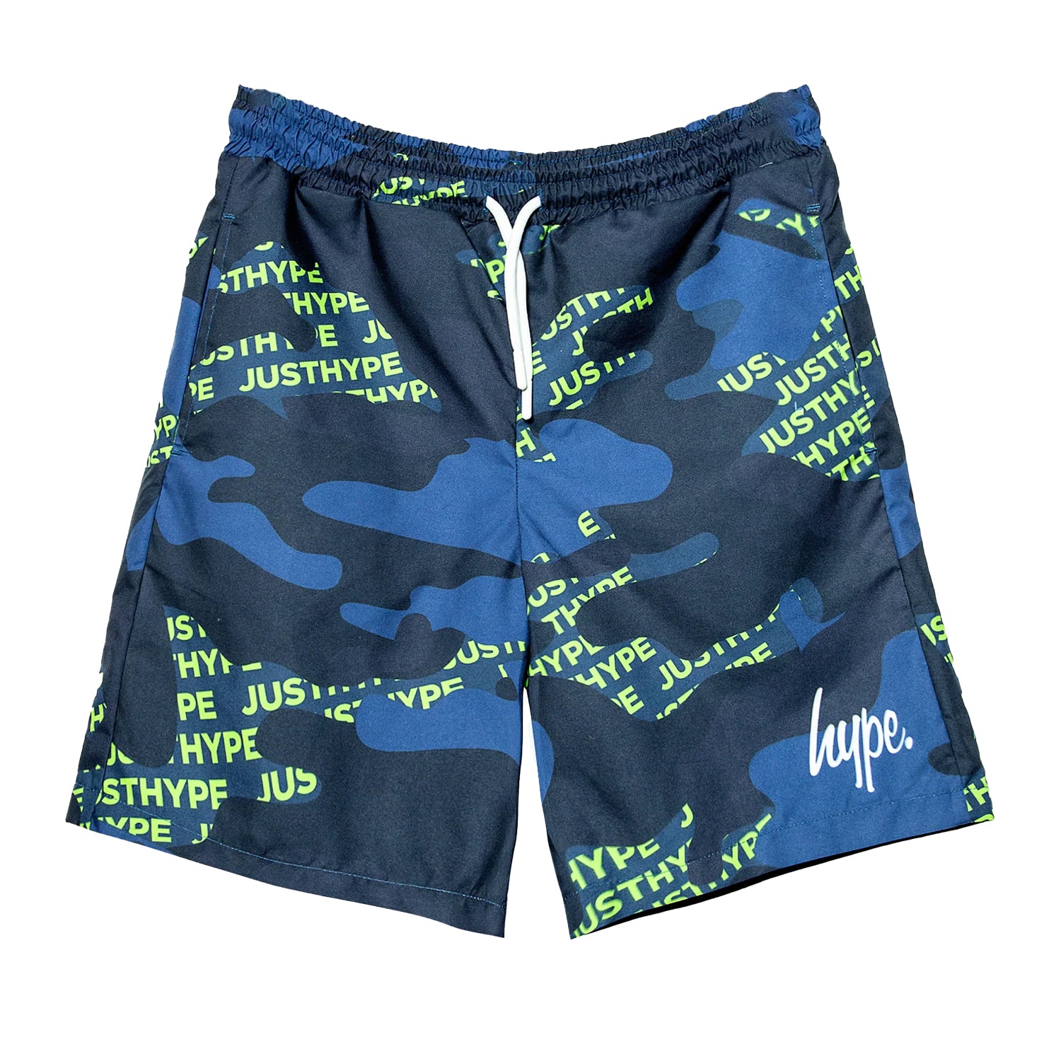 Multicoloured - Front - Hype Boys Camo Block Logo Swim Shorts