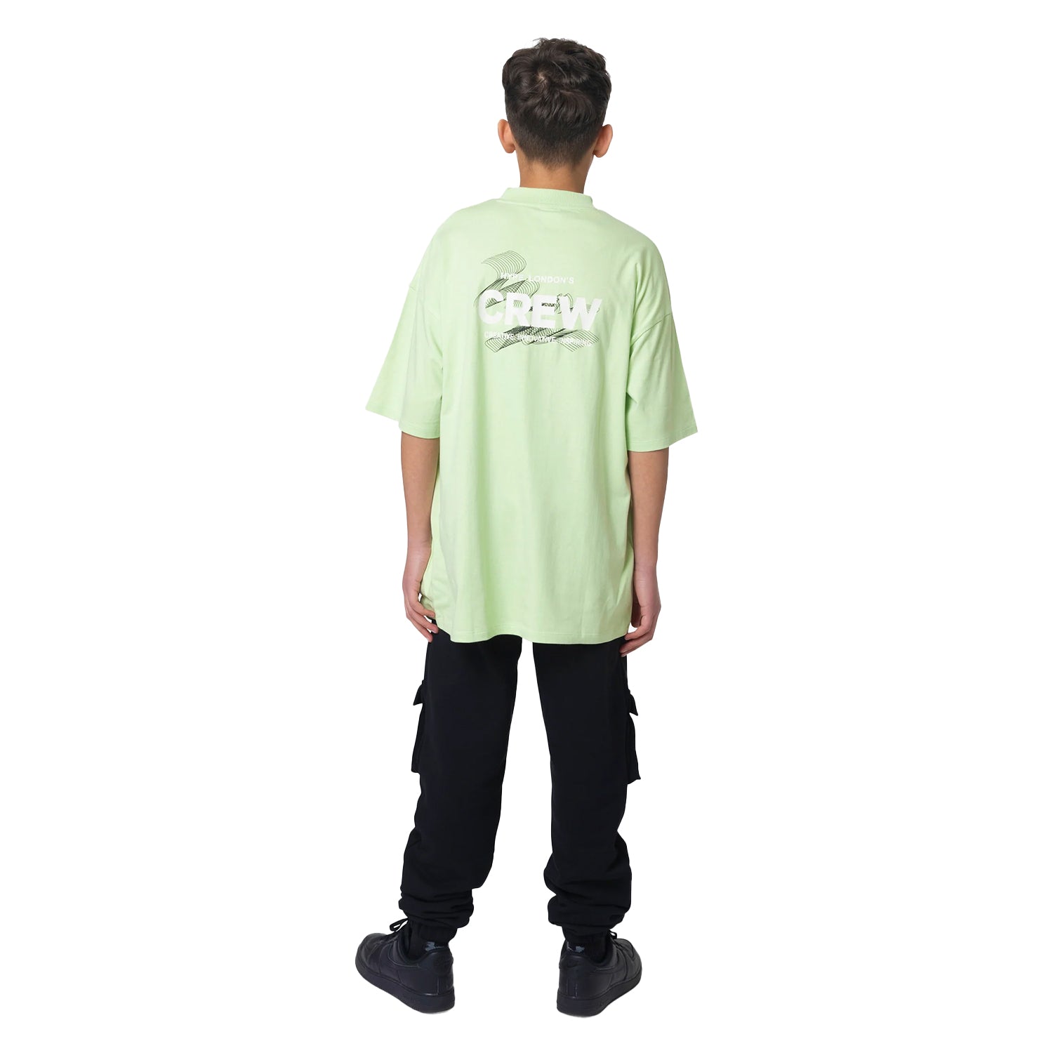 Green - Back - Hype Boys Crew T-Shirt