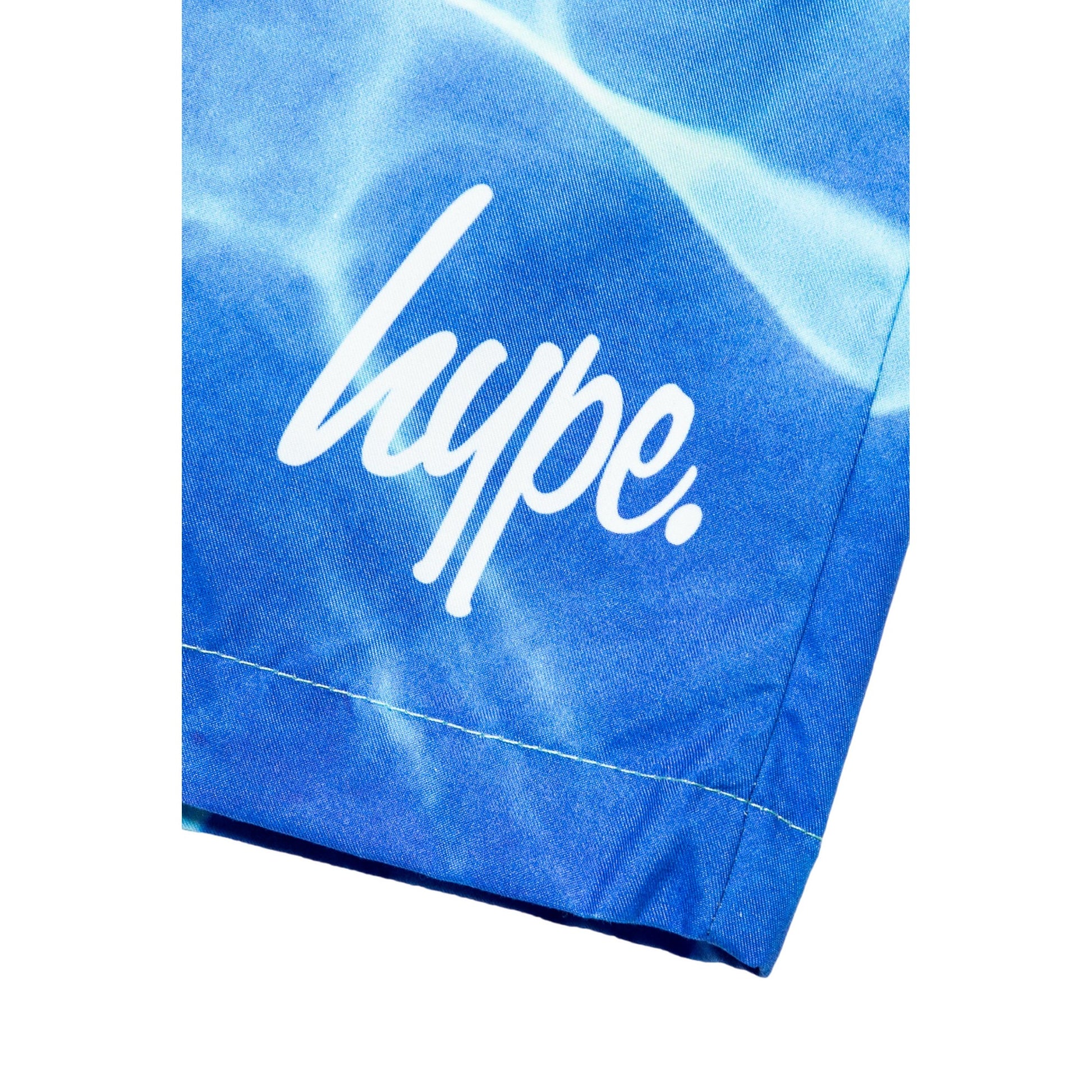Blue-Green-White - Side - Hype Boys Pool Fade Swim Shorts