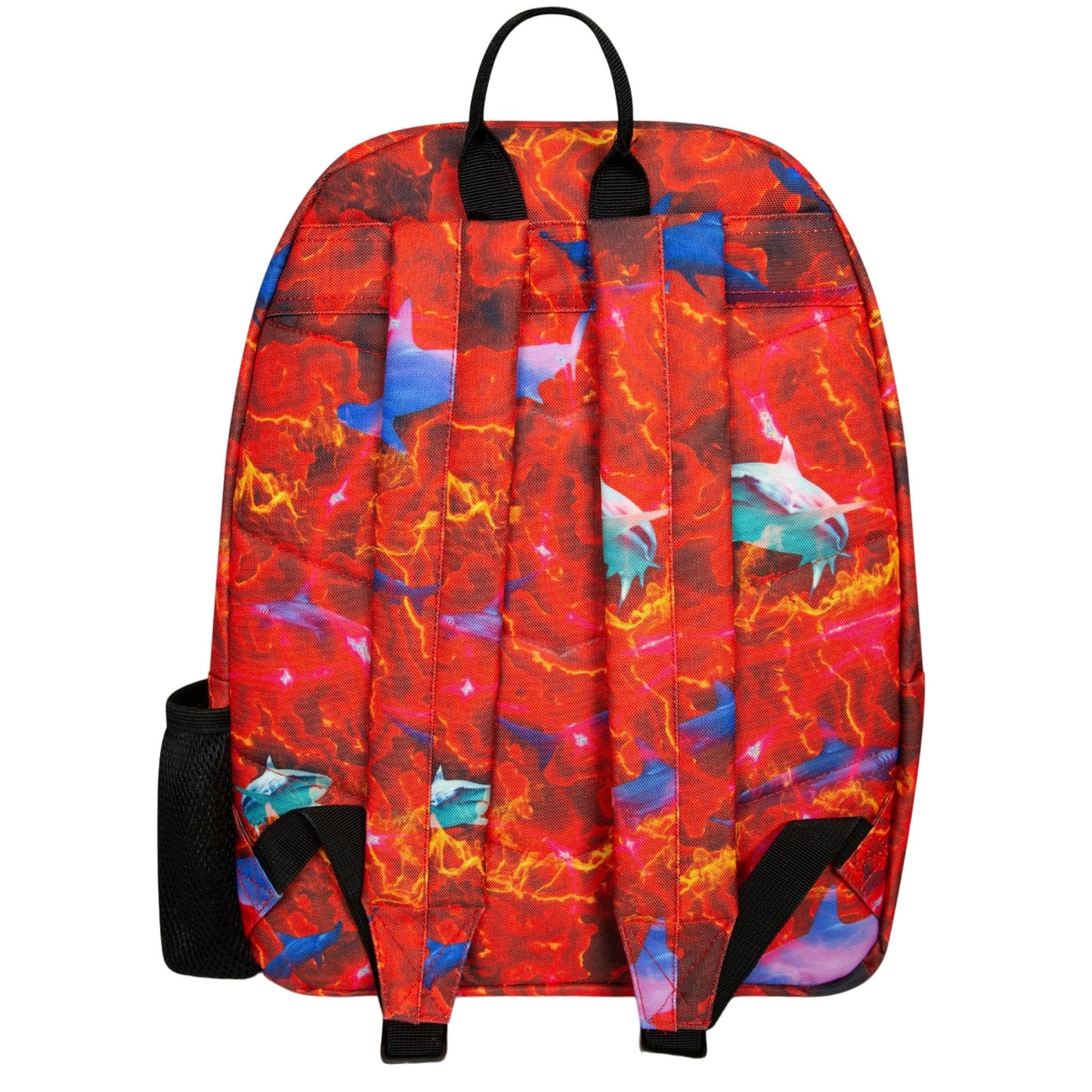 Red - Back - Hype Lava & Shark Backpack