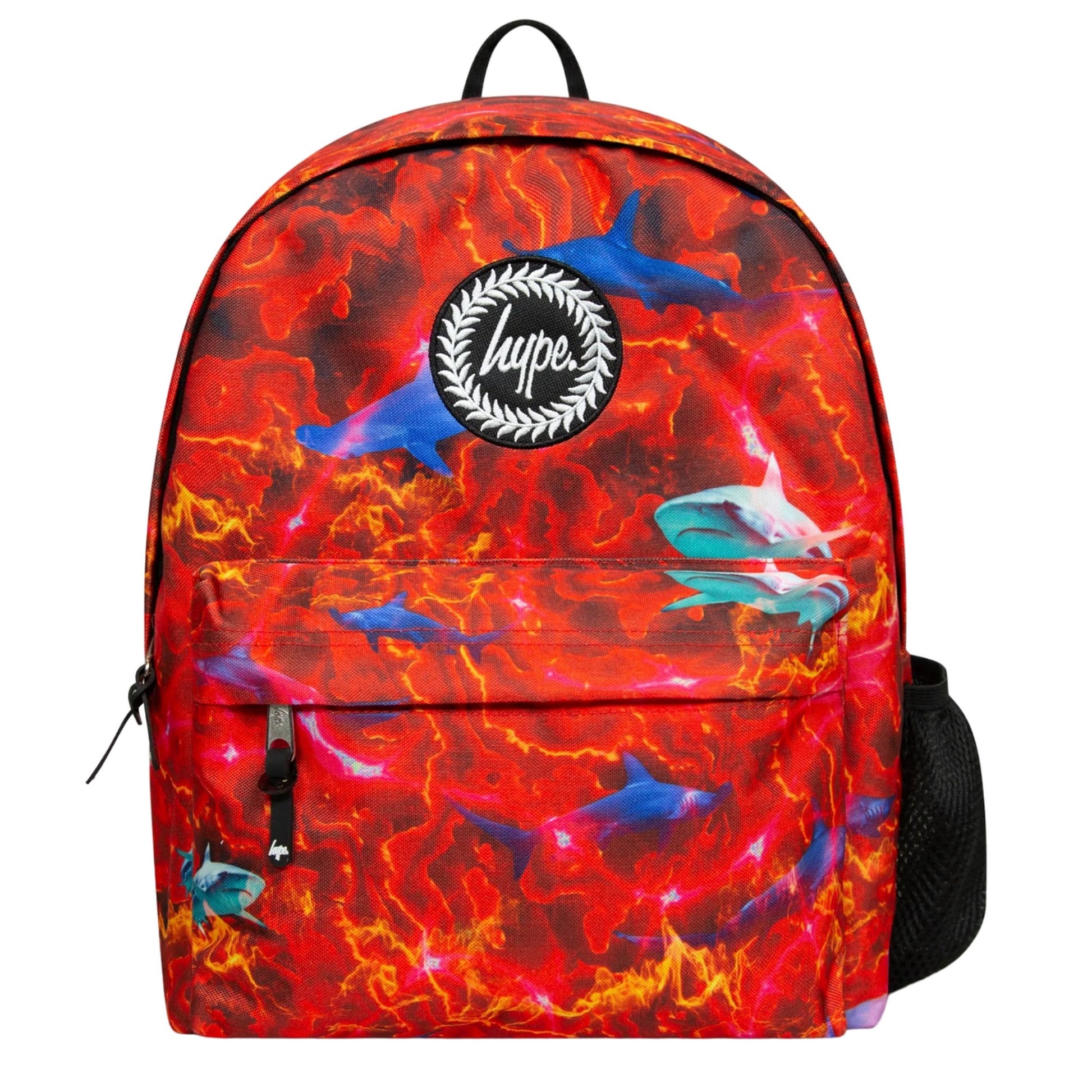 Red - Front - Hype Lava & Shark Backpack