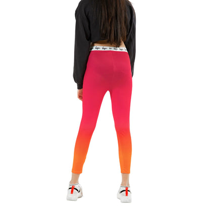 Pink - Side - Hype Girls Tropical Fade Leggings