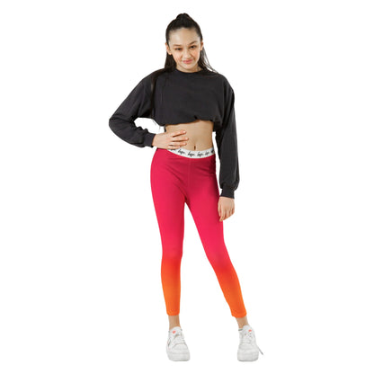 Pink - Lifestyle - Hype Girls Tropical Fade Leggings