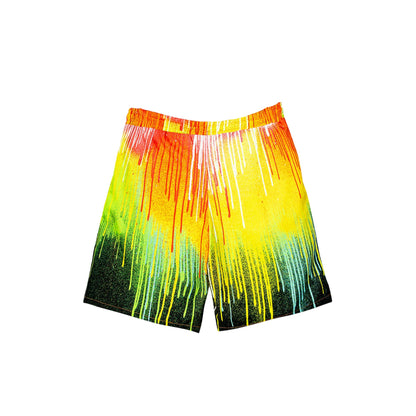 Multicoloured - Back - Hype Boys Primary Drips Swim Shorts