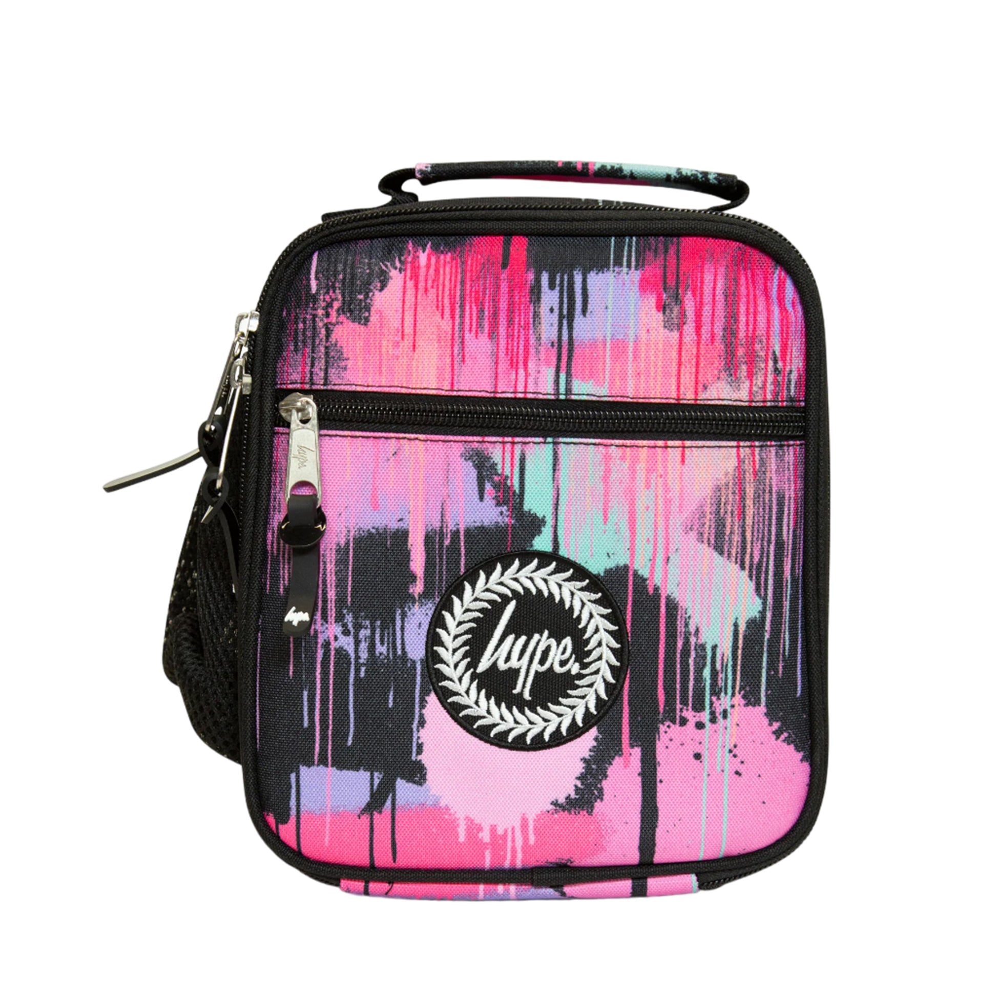 Black-Pink - Front - Hype Spray Paint Lunch Bag