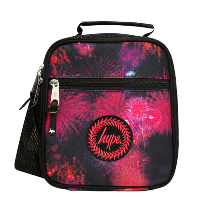 Black-Pink - Front - Hype Firework Lunch Bag