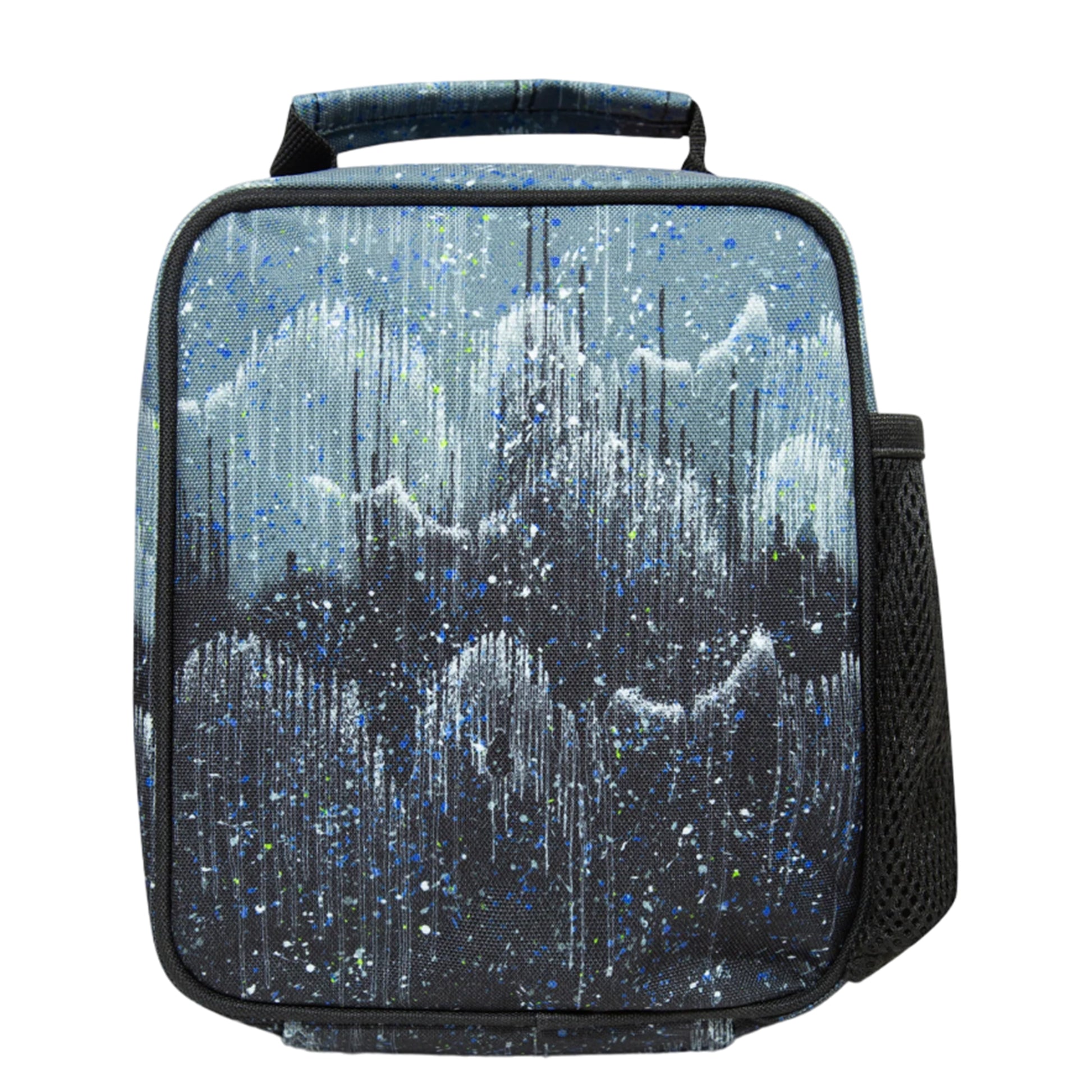 Black-Grey - Back - Hype Glitter Drips Lunch Bag