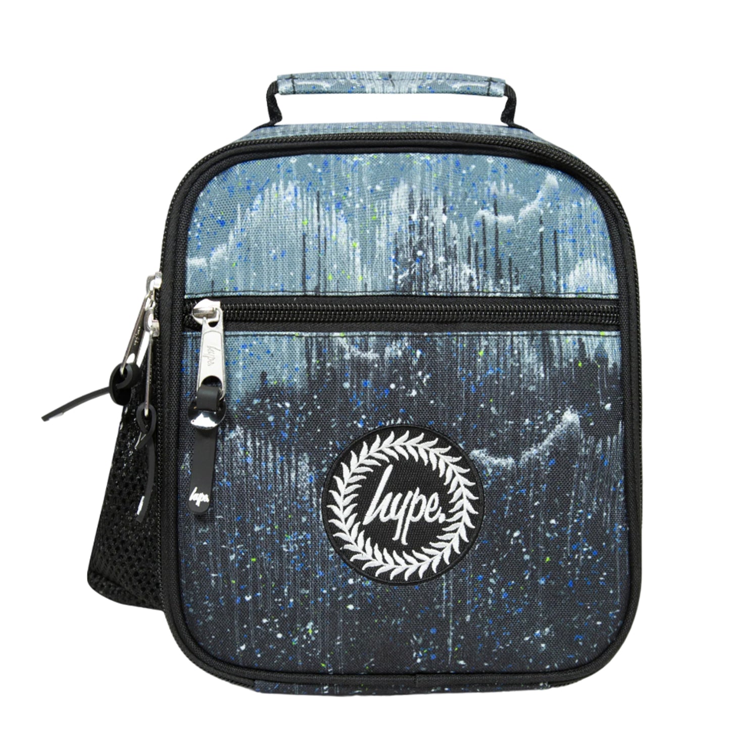 Black-Grey - Front - Hype Glitter Drips Lunch Bag