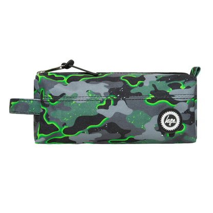 Green - Front - Hype Glow Camo Pencil Case