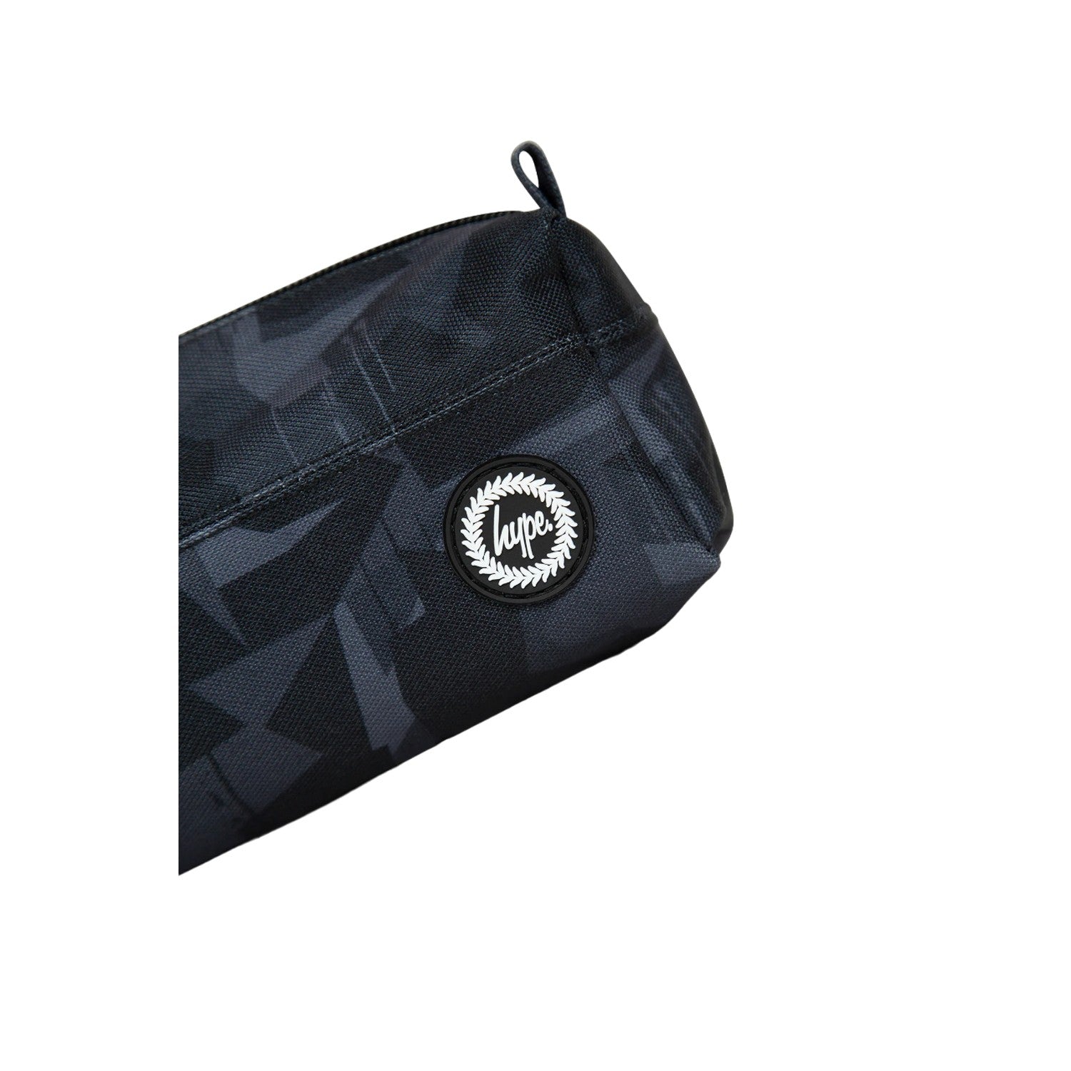 Black - Side - Hype Geo Camo Pencil Case
