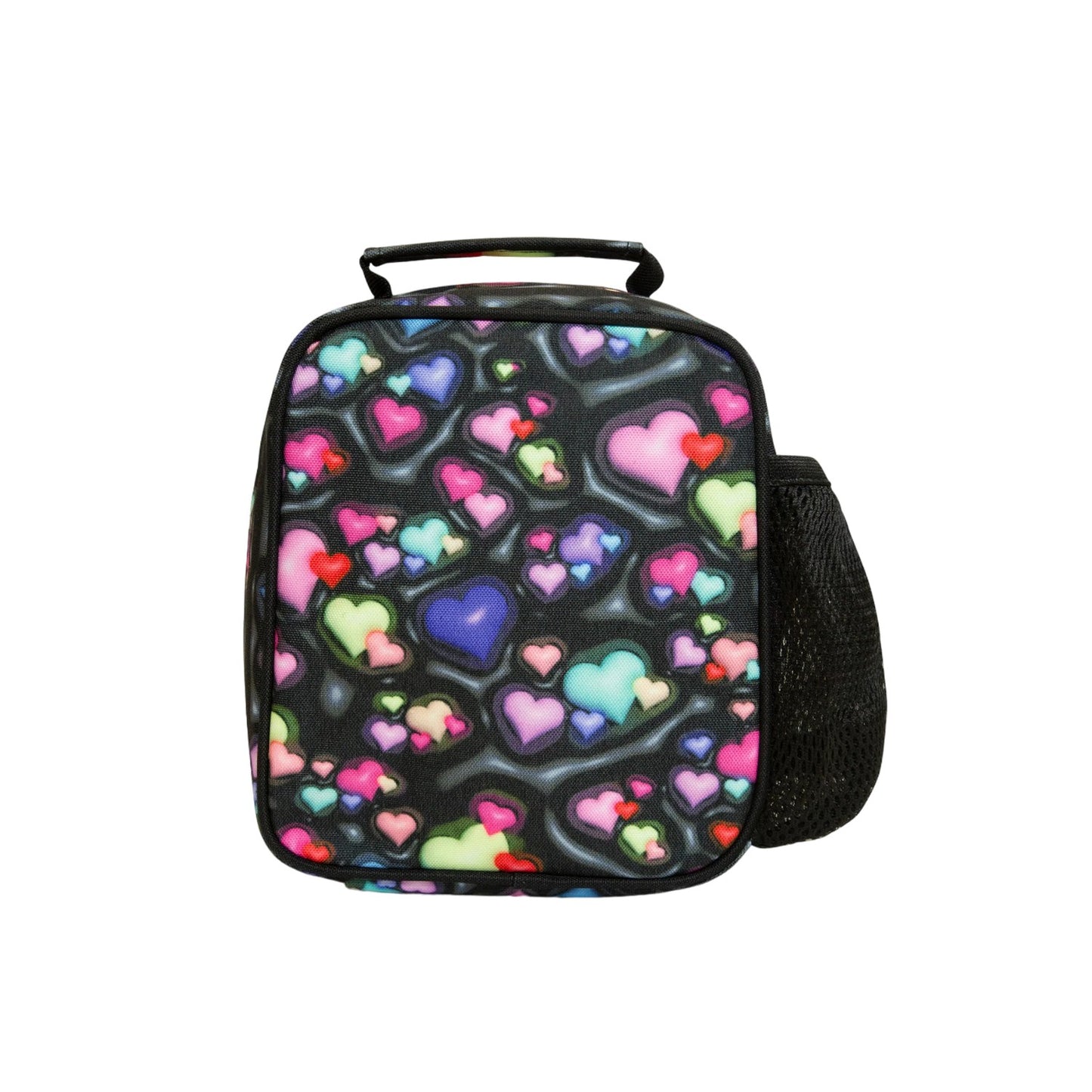 Multicoloured - Back - Hype 3D Hearts Lunch Bag