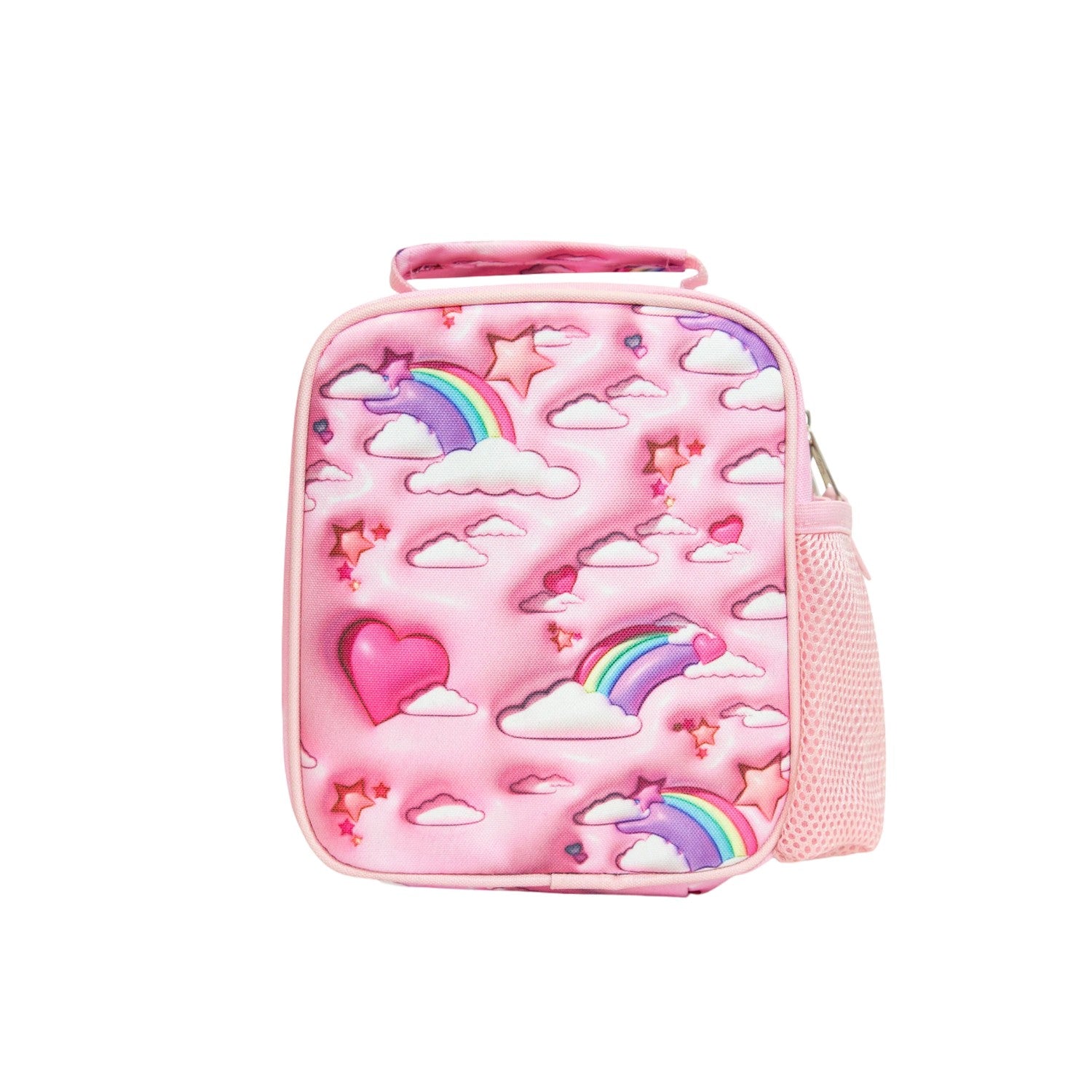 Pink - Back - Hype 3D Clouds Lunch Bag