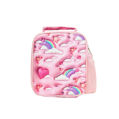 Pink - Back - Hype 3D Clouds Lunch Bag