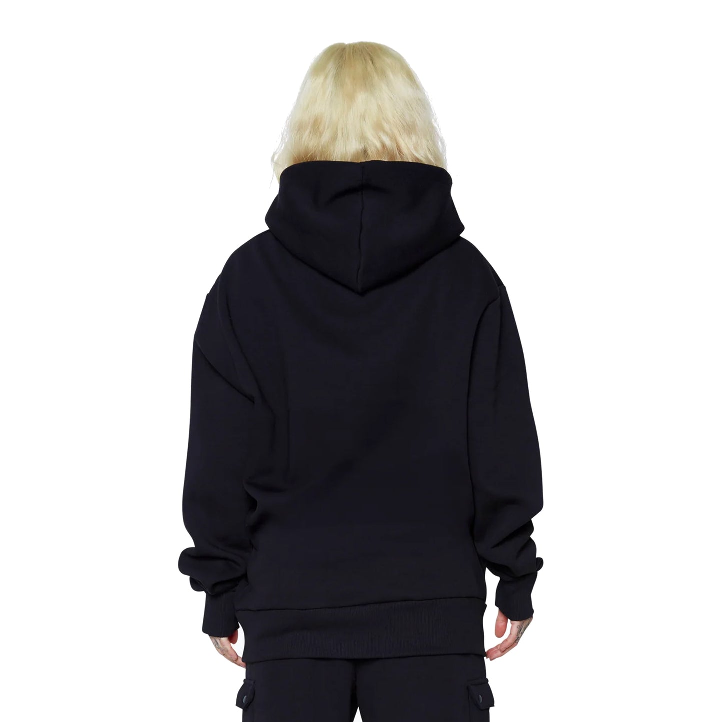 Black - Back - Hype Unisex Adult Square Spectrum Continu8 Boxy Hoodie
