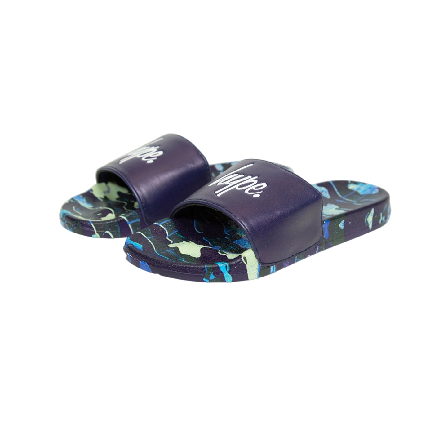Multicoloured - Front - Hype Boys Camo Sliders