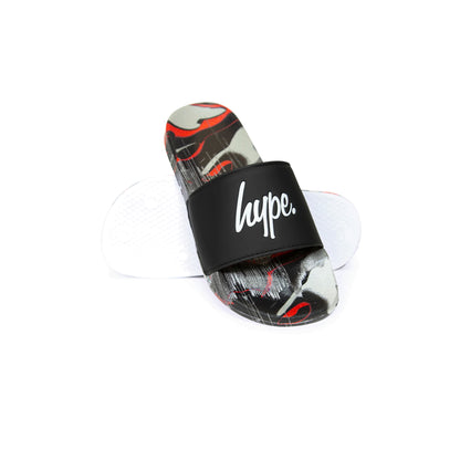 Multicoloured - Side - Hype Boys Camo Blur Drips Sliders