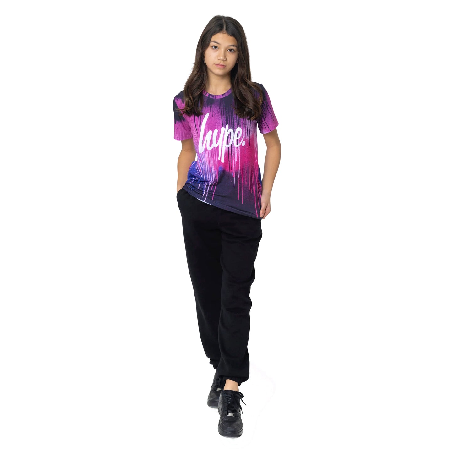 Multicoloured - Side - Hype Girls Drips T-Shirt