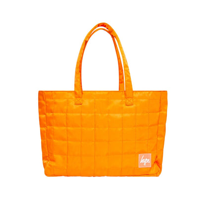 Orange - Front - Hype Quilted Tote Bag