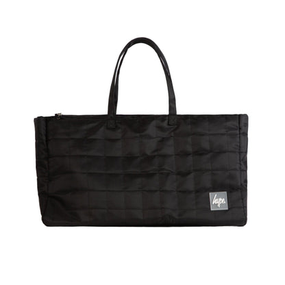 Black - Front - Hype Quilted Tote Bag