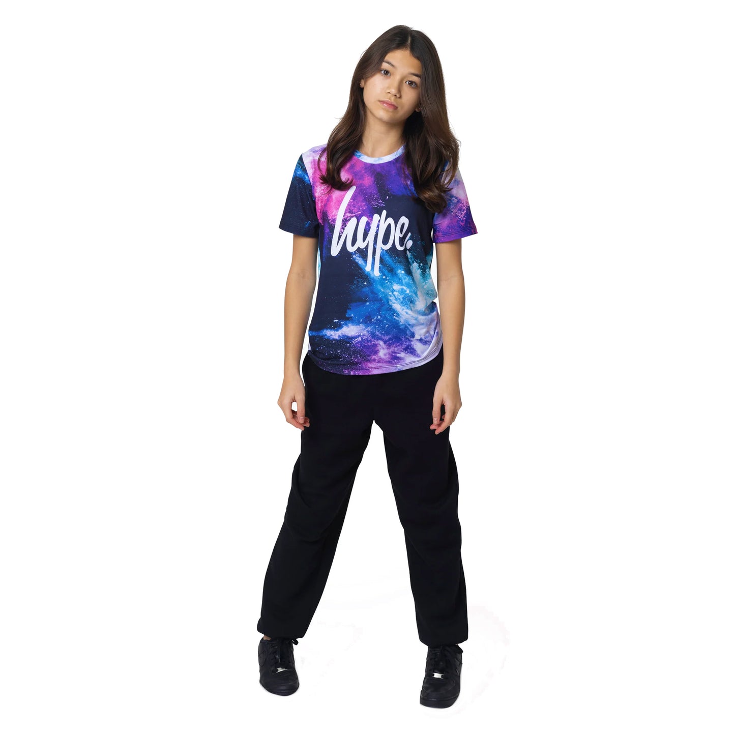 Multicoloured - Side - Hype Girls Chalky Graphic T-Shirt