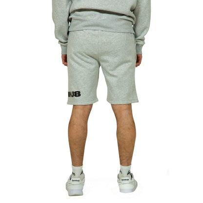 Grey Marl - Back - Hype Unisex Adult Continu8 Shorts