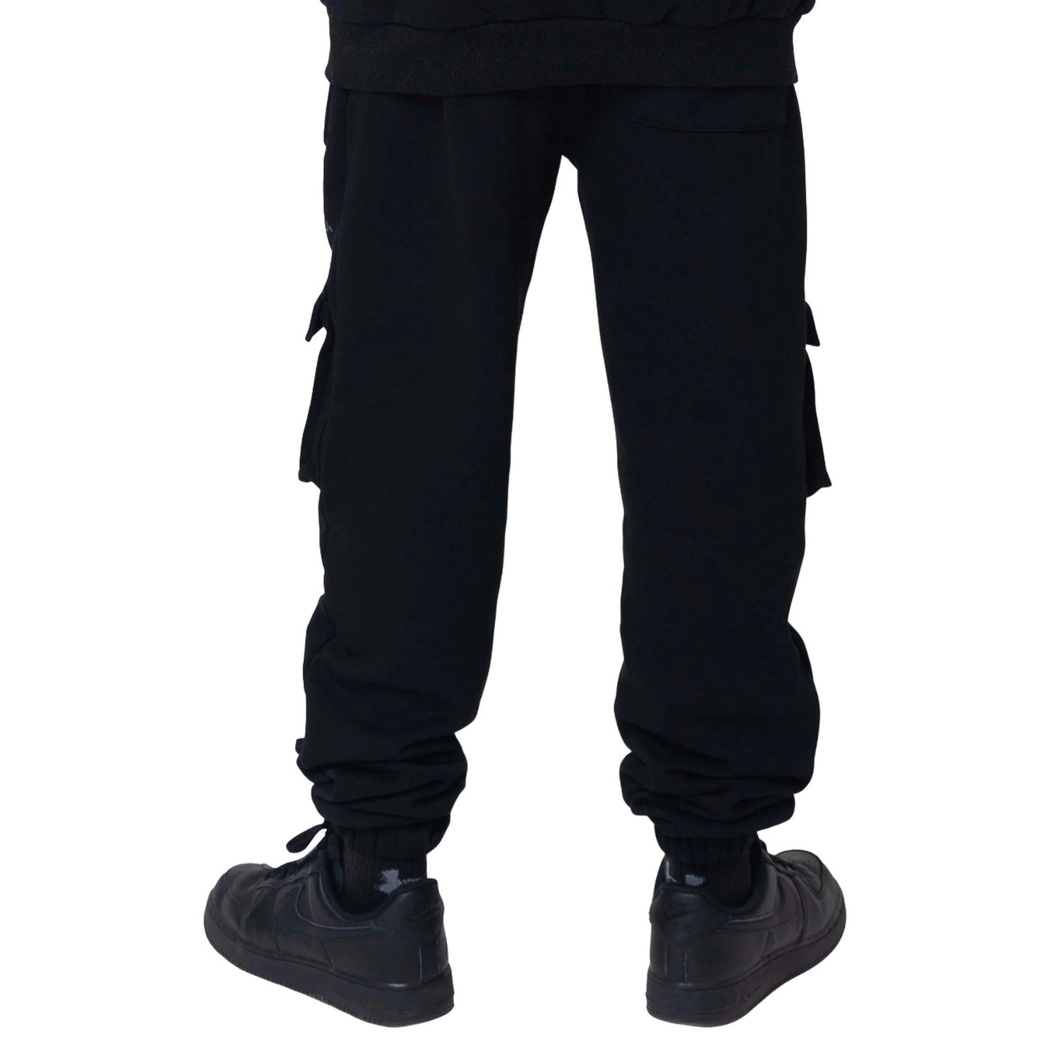 Black - Back - Hype Boys Acid Wash Jogging Bottoms