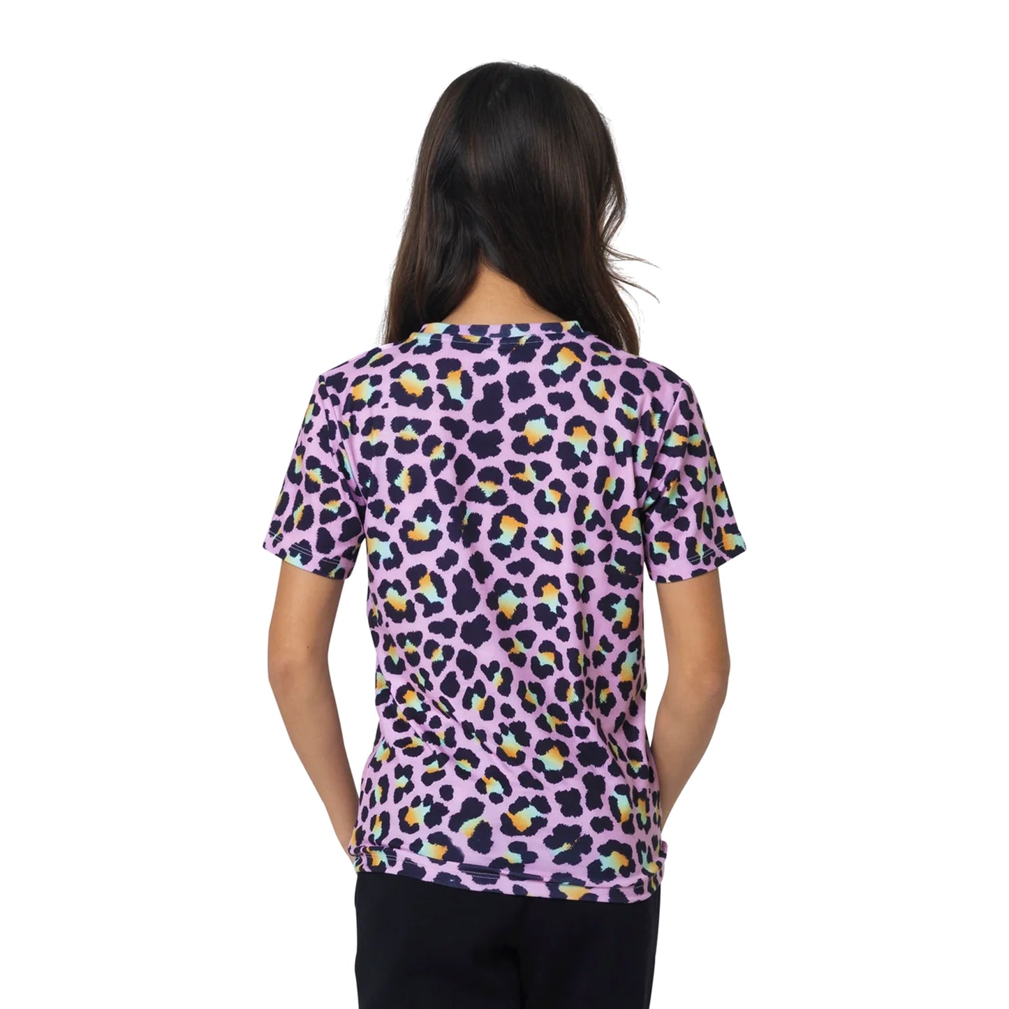Multicoloured - Back - Hype Girls Disco Leopard T-Shirt