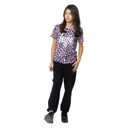 Multicoloured - Side - Hype Girls Disco Leopard T-Shirt